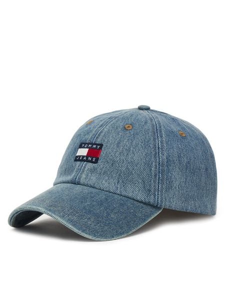 Tommy Jeans Czapka z daszkiem Tjw Heritage Denim Cap AW0AW18578 Niebieski. Niebieskie czapki Tommy Jeans, bez wzorów, z bawełny. Za 189.99 zł.