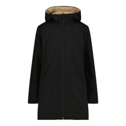 Kurtka parka odwracalna z kapturem damska CMP. Brązowe kurtki CMP, na zimę, l, bez wzorów, z materiału, z kapturem. Za 574.45 zł.