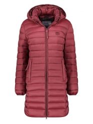 Geographical Norway Płaszcz pikowany "Atikotal" w kolorze bordowym rozmiar: L. Czerwone płaszcze Geographical Norway, l, bez wzorów, bez kaptura. Za 160.96 zł.