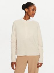 Marella Sweter Cine 2423366325 Écru Regular Fit. Swetry Marella, xxl, bez wzorów, z wełny, bez ramiączek. Za 379.99 zł.
