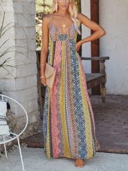 LA Angels Sukienka ze wzorem rozmiar: L. Sukienki LA Angels, l, bez wzorów, bez kołnierzyka, bez ramiączek, maxi. Za 152.99 zł.