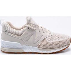 New Balance - Buty WS574WA. Brązowe obuwie sportowe New Balance, z materiału, bez zapięcia, na fitness i siłownię. W wyprzedaży za 279.90 zł.