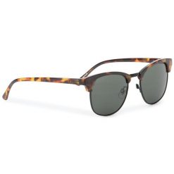 Okulary przeciwsłoneczne Vans. Brązowe okulary przeciwsłoneczne Vans, bez wzorów. Za 79.99 zł.