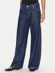 Please Jeansy P2O2CQZNRM Niebieski Wide Leg. Niebieskie jeansy Please, xs, bez wzorów. Za 229.99 zł.