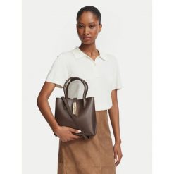 Torebka Furla. Brązowe torebki klasyczne Furla, bez wzorów, bez dodatków. Za 1,439.00 zł.