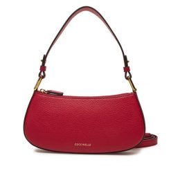 Torebka Coccinelle. Czerwone listonoszki Coccinelle, bez wzorów, bez dodatków. Za 629.99 zł.