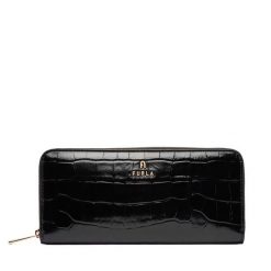 Portfel Furla. Czarne portfele Furla, bez wzorów. Za 809.99 zł.
