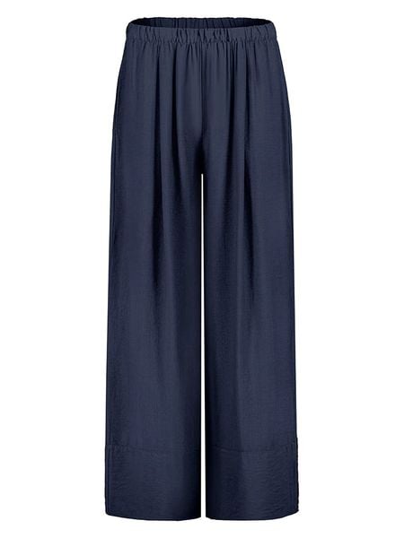 Sublevel Spodnie w kolorze granatowym rozmiar: L/XL. Niebieskie spodnie materiałowe Sublevel, l, bez wzorów, z materiału, z podwyższonym stanem. Za 154.95 zł.