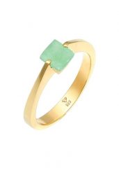 Elli PREMIUM Damska klasyczna piramida elegancka z kamieniem jadeitowym w pozłacanym srebrze 925 Sterling Silver Pierścionki 1 ct Damski. Szare pierścionki Elli PREMIUM, z jadeitem, pozłacane. Za 238.99 zł.