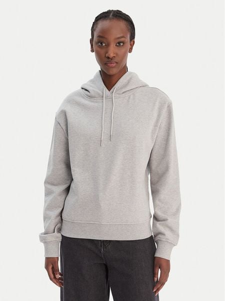 Calvin Klein Jeans Bluza LV047C224G Szary Regular Fit. Szare bluzy Calvin Klein Jeans, m, bez wzorów, z bawełny, bez kaptura. Za 369.99 zł.