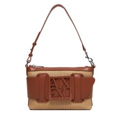 Torebka Armani Exchange. Brązowe torebki klasyczne Armani Exchange, bez wzorów, bez dodatków. Za 379.99 zł.