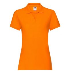 Damska Koszulka Polo Premium. Brązowe koszulki polo FRUIT OF THE LOOM, bez wzorów, bez ramiączek. Za 80.99 zł.