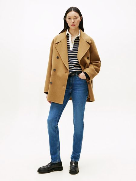 TOMMY JEANS Dżinsy - Slim fit - w kolorze niebieskim rozmiar: W31/L28. Niebieskie jeansy Tommy Jeans, l, z aplikacjami. Za 345.36 zł.