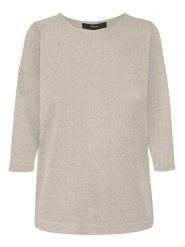 Vero Moda Sweter w kolorze beżowym rozmiar: XS. Brązowe swetry Vero Moda, xs, bez wzorów, z włókna, bez ramiączek. Za 43.99 zł.
