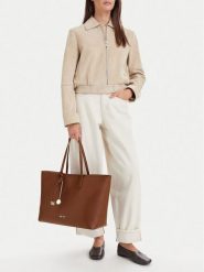 Nine West Torebka CEO-SILK AVENUE-LDA8889 Brązowy. Brązowe shopper Nine West, bez wzorów, ze skóry, bez dodatków. Za 279.99 zł.