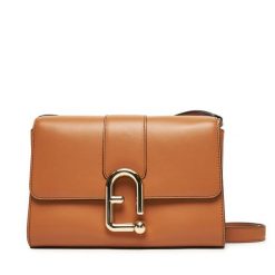 Torebka Furla. Brązowe listonoszki Furla, bez wzorów, bez dodatków. Za 1,859.00 zł.