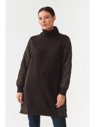 TATUUM Sukienka dzianinowa w kolorze brązowym rozmiar: XL. Brązowe sukienki Tatuum, xl, bez wzorów, z dzianiny, bez kołnierzyka, bez ramiączek, midi. Za 244.22 zł.