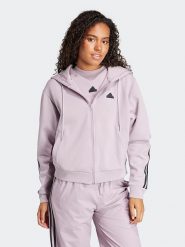 Adidas Bluza w kolorze fioletowym rozmiar: L. Różowe bluzy Adidas, l, bez wzorów, bez kaptura. Za 180.06 zł.