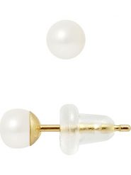 Pearline Kolczyki-wkrętki z perłami w kolorze białym rozmiar: onesize. Białe kolczyki Pearline, z perłą, złote. Za 196.88 zł.