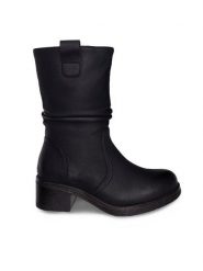 Clara Barson Botki CEO-KAIA WS6183-10 Czarny. Czarne botki Clara Barson, bez wzorów, z materiału, bez obcasa, na słupku, bez zapięcia. Za 169.99 zł.