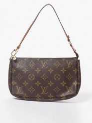 Louis Vuitton Torebka w kolorze ciemnobrązowym - 22 x 14 x 3 cm rozmiar: onesize. Brązowe torebki klasyczne Louis Vuitton, bez wzorów, z materiału, bez dodatków. Za 3,111.55 zł.