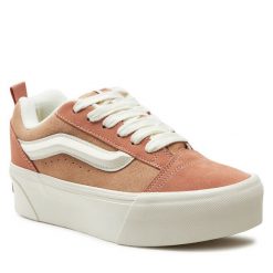Tenisówki Vans. Brązowe trampki Vans, bez wzorów, bez zapięcia. Za 279.99 zł.