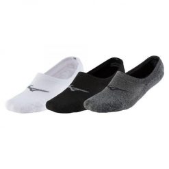 Skarpety do biegania unisex Mizuno Super Short Socks 3P bardzo krótkie. Zielone skarpety Mizuno, bez wzorów. Za 36.99 zł.