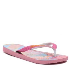 Japonki Havaianas. Czerwone klapki Havaianas, bez wzorów, bez obcasa. Za 59.99 zł.