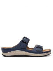Inblu Klapki PF030100 Granatowy. Niebieskie klapki Inblu, bez wzorów, z syntetyku, bez obcasa. Za 129.99 zł.