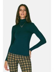 ASSUILI Koszulka w kolorze ciemnozielonym rozmiar: 42. Zielone bluzki Assuili, bez wzorów, klasyczne, bez kołnierzyka, bez ramiączek. Za 74.63 zł.