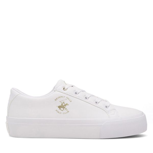 Trampki Beverly Hills Polo Club. Białe trampki Beverly Hills Polo Club, bez wzorów, bez zapięcia. Za 179.99 zł.