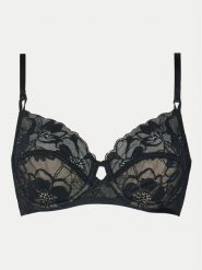 Hunkemöller Biustonosz z fiszbiną Sophia 300458 Czarny. Czarne biustonosze Hunkemöller, bez wzorów, z syntetyku. Za 99.99 zł.