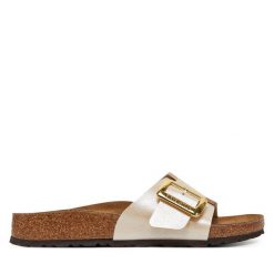 Klapki Birkenstock. Klapki Birkenstock, bez wzorów, bez obcasa. Za 409.99 zł.