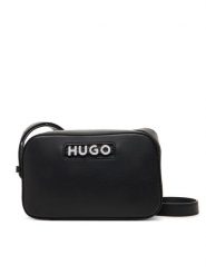 HUGO Torebka 50547054 Czarny. Czarne listonoszki Hugo, bez wzorów, ze skóry, bez dodatków. Za 549.99 zł.