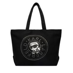 Torebka KARL LAGERFELD. Czarne shopper KARL LAGERFELD, bez wzorów, bez dodatków. Za 389.99 zł.