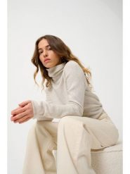 AUTHENTIC CASHMERE Kaszmirowy golf "Fornet" w kolorze kremowym rozmiar: M. Brązowe golfy AUTHENTIC CASHMERE, m, bez wzorów, z kaszmiru, bez ramiączek. Za 361.13 zł.