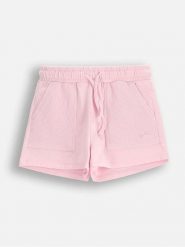 Coccodrillo Szorty dresowe w kolorze jasnoróżowym rozmiar: 122. Różowe szorty COCCODRILLO, bez wzorów, z dresówki. Za 43.99 zł.