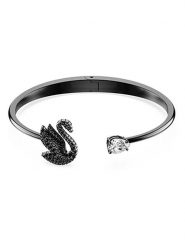 Swarovski Bransoletka z kryształami Swarovski rozmiar: M. Czarne bransoletki SWAROVSKI, z kryształem, metalowe. Za 328.09 zł.