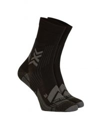 Skarpety X-Socks Hike Expert Silver Crew Black. Czarne skarpety X Socks, bez wzorów, ze skóry. Za 114.00 zł.