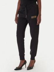 Versace Jeans Couture Spodnie dresowe 80HAAT01 CF01T Czarny Regular Fit. Czarne spodnie dresowe Versace Jeans Couture, l, bez wzorów, z bawełny. Za 899.99 zł.