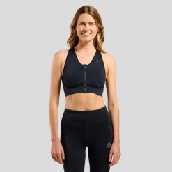 Soutien-gorge de sport Odlo sans coutures. Czarne bielizna sportowa Odlo, s, bez wzorów. Za 289.99 zł.