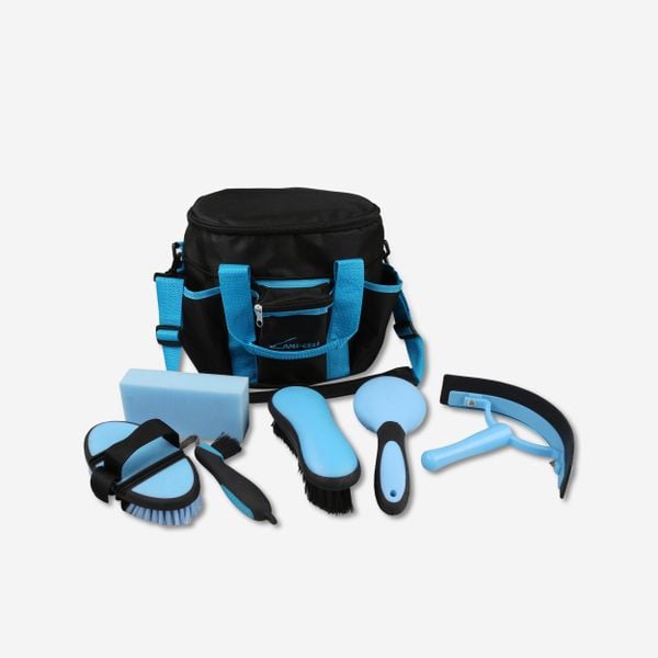 Torba jeździecka Lamicell + szczotki. Torby na ramię NO BRAND, bez wzorów, z materiału, na ramię, duże, bez dodatków. Za 149.99 zł.