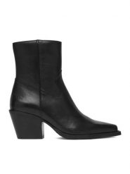 G-STAR Botki EO-ONUR-25FW39 Czarny. Czarne botki G-Star, bez wzorów, ze skóry, bez obcasa, na słupku, bez zapięcia. Za 479.99 zł.
