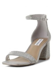Steve Madden Sandały - Epix-R Kobiety Syntetyczny srebrny, 36. Szare sandały Steve Madden, bez wzorów, z syntetyku, eleganckie, bez obcasa, bez zapięcia. Za 649.95 zł.