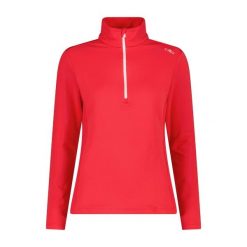 Kurtka polarowa damska z półzamkiem CMP. Czerwone swetry CMP, na zimę, bez wzorów, z polaru, bez ramiączek. Za 276.00 zł.