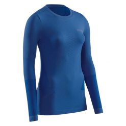 Koszulka sportowa z długim rękawem CEP Cold Weather Base damska. Niebieskie koszulki sportowe CEP, bez wzorów, bez ramiączek, trekkingowe. Za 209.00 zł.