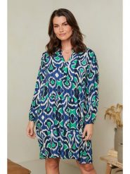 Curvy Lady Sukienka w kolorze granatowym rozmiar: 48/50. Niebieskie sukienki Curvy Lady, bez wzorów, z wiskozy, klasyczne, bez kołnierzyka, bez ramiączek, midi. Za 70.41 zł.