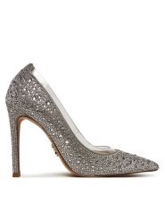 Steve Madden Szpilki Lineup-R s SM11003635 Srebrny. Szare szpilki Steve Madden, bez wzorów, z tworzywa sztucznego, bez obcasa, na szpilce, bez zapięcia. Za 549.99 zł.