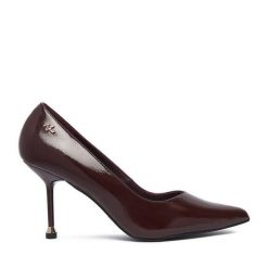 Szpilki MEXX. Czerwone szpilki Mexx, bez wzorów, bez obcasa, na szpilce, bez zapięcia. Za 329.99 zł.