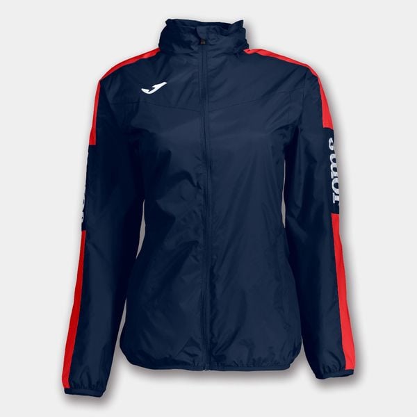 Damska kurtka przeciwdeszczowa Joma Championship IV granat/czerwony XL. Czerwone kurtki sportowe Joma, xl, bez wzorów, bez kaptura. Za 169.99 zł.